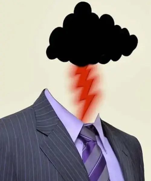 PIC SHOWS A BURNING OF BRAIN OF A BUSINESSMAN 