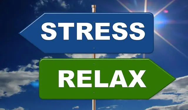 stress relax is written in picture